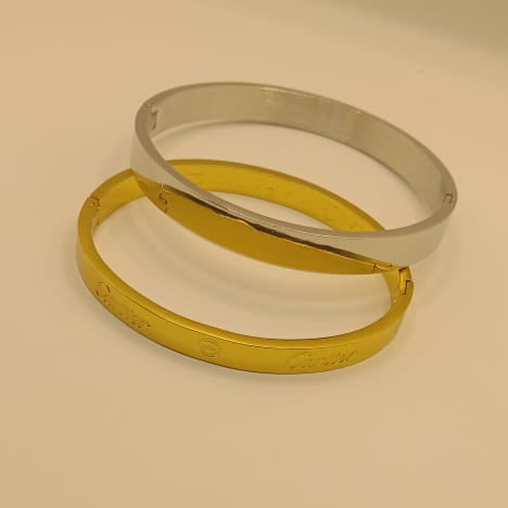 Classic Cute Bear Stainless Steel Bracelets Bangles For Women Men Luxury Fashion